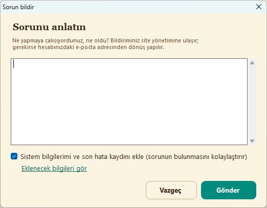 Sorun Bildir