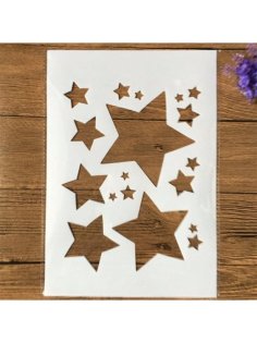 Lazer Kesim Yıldız Şablonları