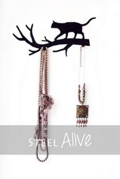 Lazer Kesim Kedi Takı Tutucu