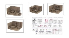 Lazer Kesim Oyuncak Bebek Evi Mobilya Seti (Çocuklar İçin)