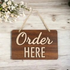 Lazer Kesim Siparişi Alınır Tabelası