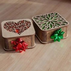 Lazer Kesim Ahşap Hediye Kutusu