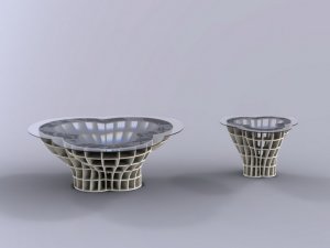 Masa Yuvarlak Bükülmüş 0,5 inç boşluksuz DXF dosyası