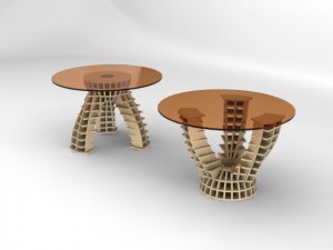 Yuvarlak Masa DXF dosyası
