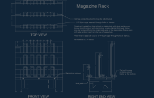 Dergi Rafı dxf dosyası
