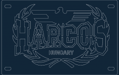 Harcos Plaka DXF dosyası