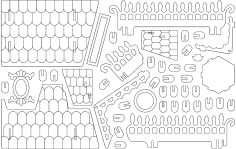 Fantezi Villalar 4 dxf dosyası