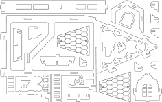 Fantezi Villalar 2 dxf dosyası