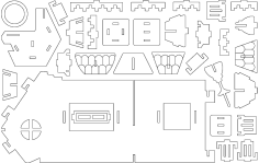 Fantezi Villalar 1 dxf dosyası