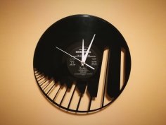 Orologio Vinile_Pianoforte dxf dosyası