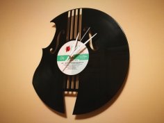 Orologio Vinile Violino dxf dosyası