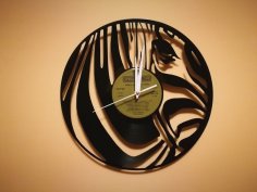 Orologio Vinile Zebra dxf dosyası