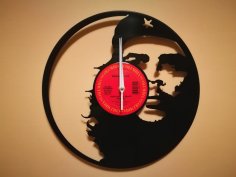 Orologio Vinile Che Guevara dxf dosyası