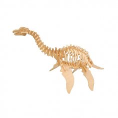 Plesiosaurus 3D Puzzle DXF Dosyası