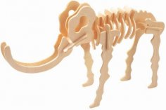 Mamut 3D Puzzle DXF Dosyası