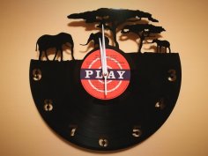 Orologio Vinile Afrika Saat dxf dosyası