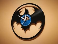 Orologio Vinile Batman Clock dxf dosyası