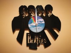 Orologio Vinile LP Beatles saati dxf dosyası