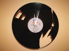 Orologio Vinile Disco LP Saat dxf dosyası