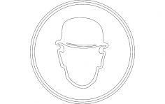 Emniyet kaskı dxf dosyası