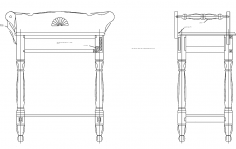 Lavabo dxf dosyası