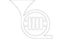 Boynuz Tuba dxf dosyası
