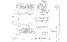 Schlitten dxf dosyası