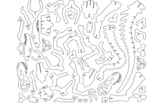 Dinozor eBay dxf 060711 DXF dosyası