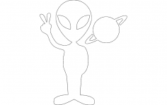 Planet dxf dosyasıyla uzaylı
