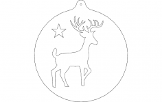 geyik orn dxf dosyası