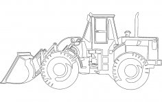 Caterpillar Dozer DXF Dosyası