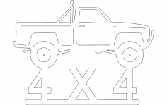 4X4P up dxf Dosyası