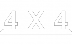4X4 dxf dosyası