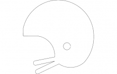 Kask silueti dxf Dosyası