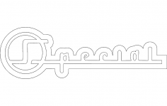1955 Buick Özel yan logo dxf Dosyası