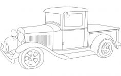1932 ford pikap dxf Dosyası