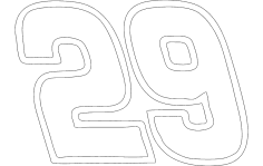 Sayılar 29 dxf Dosyası