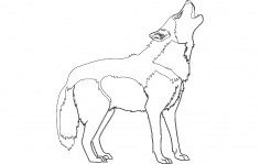 Av köpeği silueti DXF Dosyası