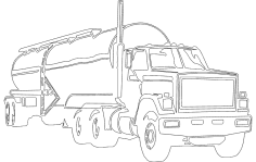 Tanker Kamyonu DXF Dosyası