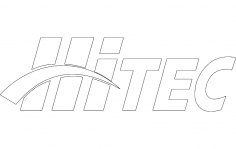 Yüksek teknoloji logo dxf dosyası