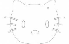Merhaba Kitty dxf Dosyası