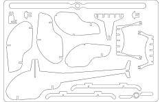 HELİKOPTER DXF Dosyası
