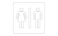 Banyo işareti dxf Dosyası