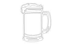 Bira Bardağı dxf Dosyası