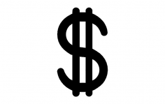 Dolar işareti dxf dosyası