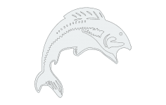 Balık Atlama dxf Dosyası