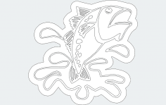 Balık Sıçraması dxf Dosyası