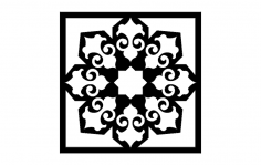İslami Desen- 5 dxf Dosyası