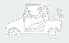 Golf arabası 00 1 dxf Dosyası