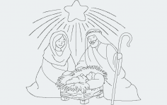 Noel Doğuşu DXF Dosyası